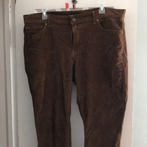 Brown corduroy pants